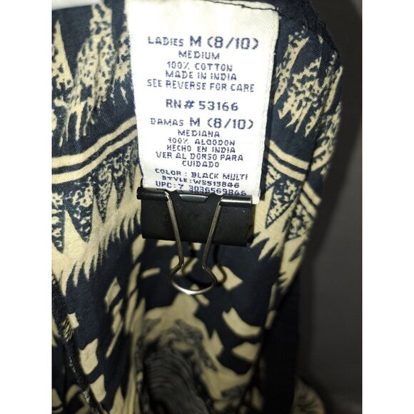 Boho Ethnic Animal Print Maxi Flowy Lightweight Skirt (Flaw) Festival Cultural - Picture 12 of 12